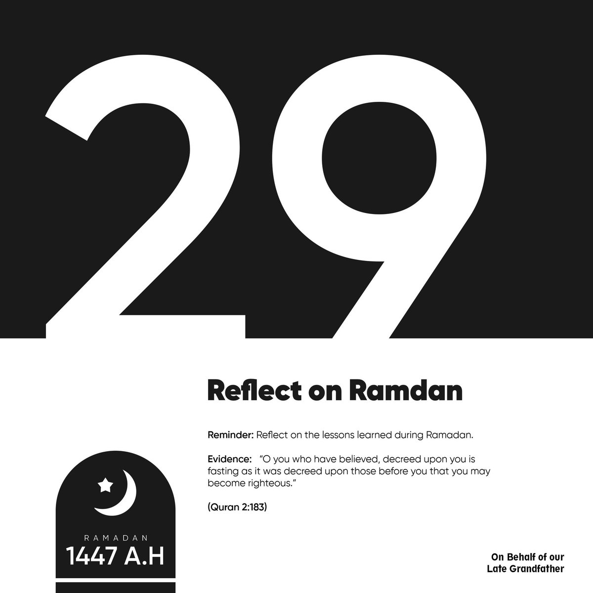 adhkarplus's tweet photo. Ramadan Day 29 🌙 #Ramadan1447  #Ramadan2026 #AdhkarPlus Credit: @SafwanAlghazal https://t.co/RiiEtYvbDB