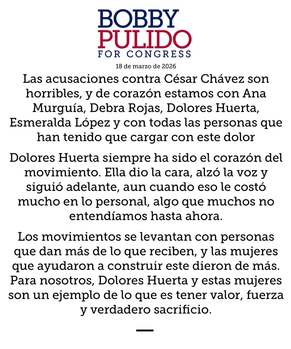 Bobby Pulido for Texas tweet media