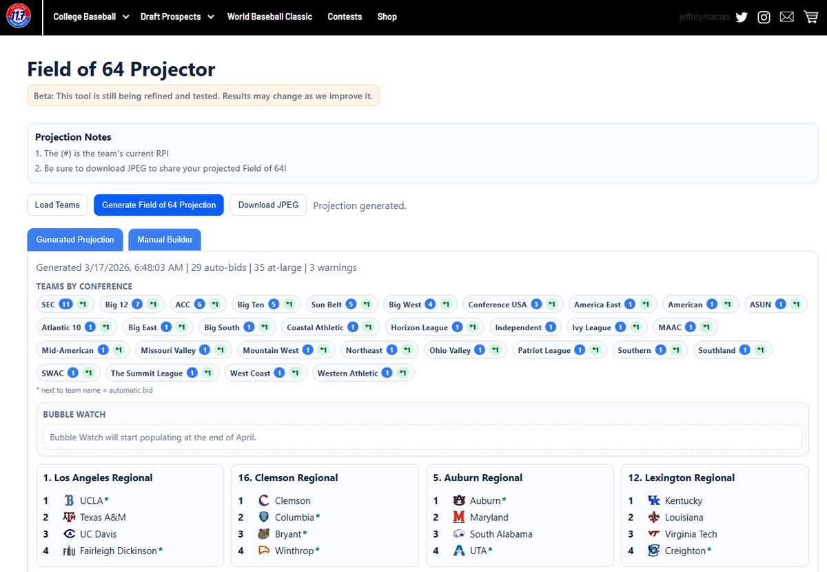11Point7 College Baseball tweet media