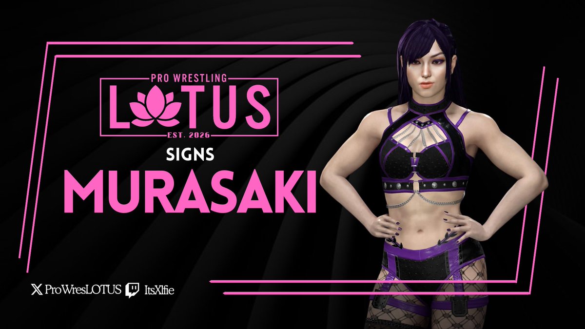 ProWresLOTUS's tweet photo. Murasaki has signed with Pro Wrestling LOTUS!

#WelcomeMurasaki #LOTUS https://t.co/Wwd6oguPAO