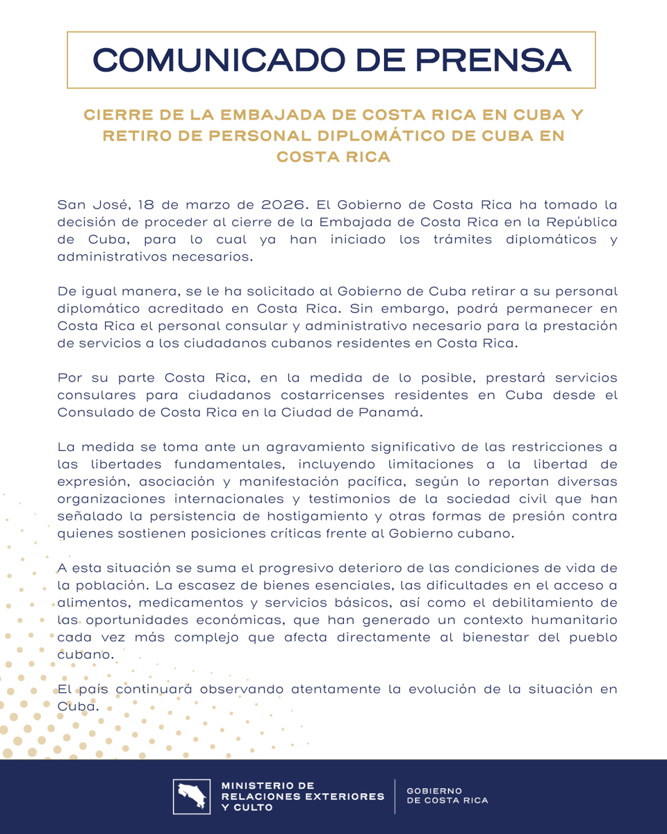 Cancillería Costa Rica 🇨🇷 tweet media
