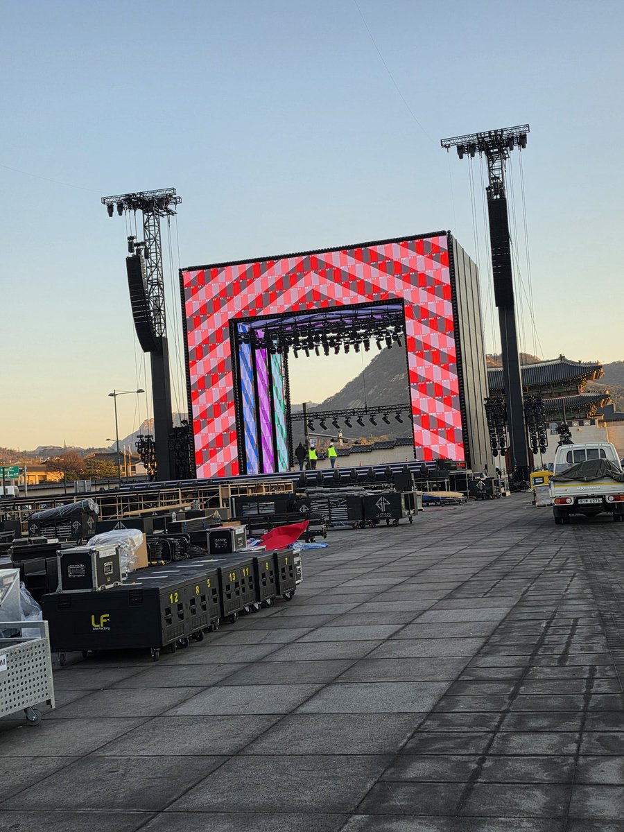 omg chairs are being set up in front of the comeback stage 🥹 

IT'S GETTING REAL 😭 

#BTSLiveOnNetflix