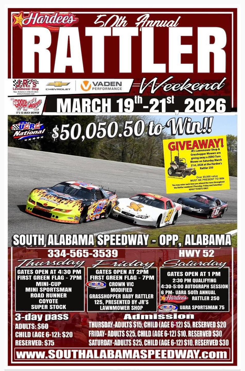 South Alabama Speedway tweet media