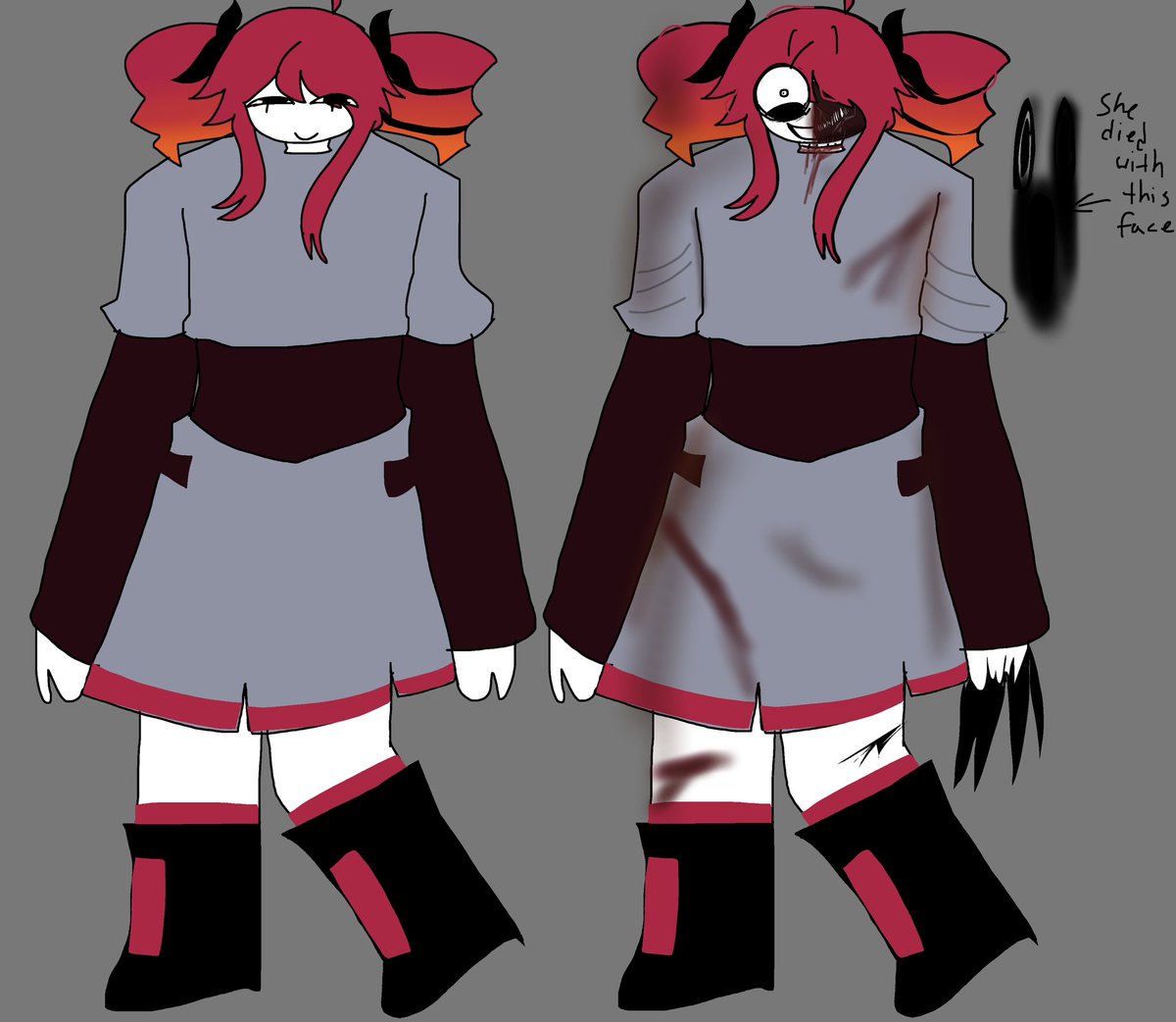 tetfromroblos's tweet image. Project diva: reincarnation of souls 
Ghoul/kasane teto 

The unhinged jester who’s excited and always energetic to fuck around with everyone’s head to make them furious. Which means not a lot of people really like her except for rei…sigh..

#yccm3 #kasaneteto  #pddb