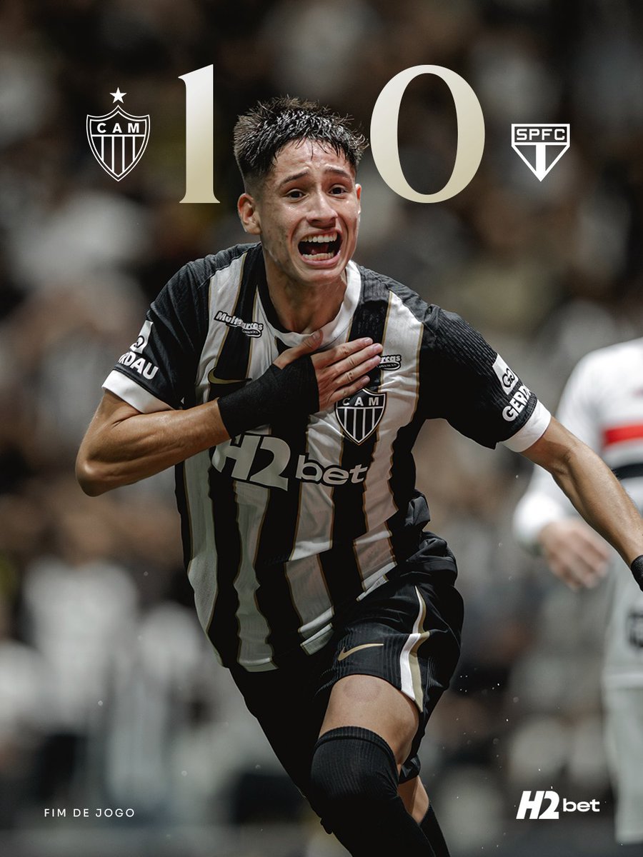 💪🏾⚫⚪ FIIIIIIIIIIIIIIIIIIIIIIIIIIIIIM DE JOGO! VITÓRIA ATLETICANA! 

O GALO vence o São Paulo pela 7ª rodada do Campeonato Brasileiro por 1x0!

⚽ Iván Roman marcou para o #Galo!

#VamoGalo #CAMxSPFC 🏴🏳️