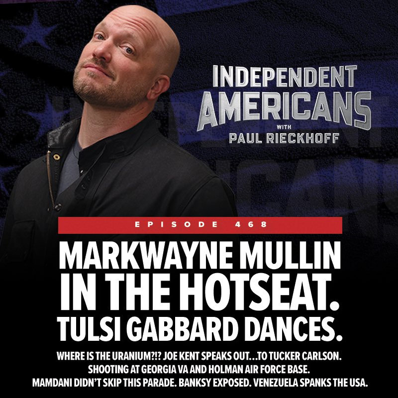 ⚡️Markwayne Mullin in the Hotseat. Tulsi Gabbard Dances. Where is the Uranium?!? Joe Kent Speaks Out…To Tucker Carlson. Shooting at Georgia VA and Holman Air Force Base. Mamdani Didn’t Skip This Parade. Banksy Exposed. Venezuela Spanks the USA. 

🎙️Hear/watch the latest daily