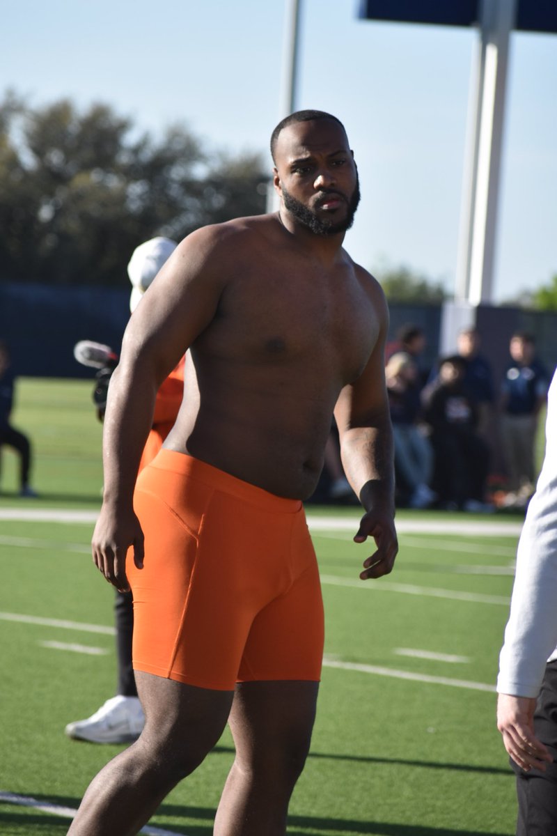 theJJPerez's tweet photo. OL Kamar Missouri at UTSA Pro Day https://t.co/h1IsGdl615