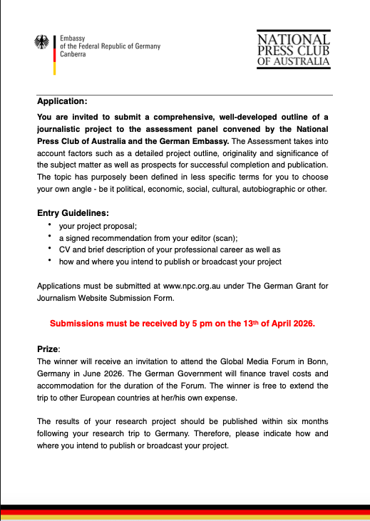 German Embassy AUS tweet media