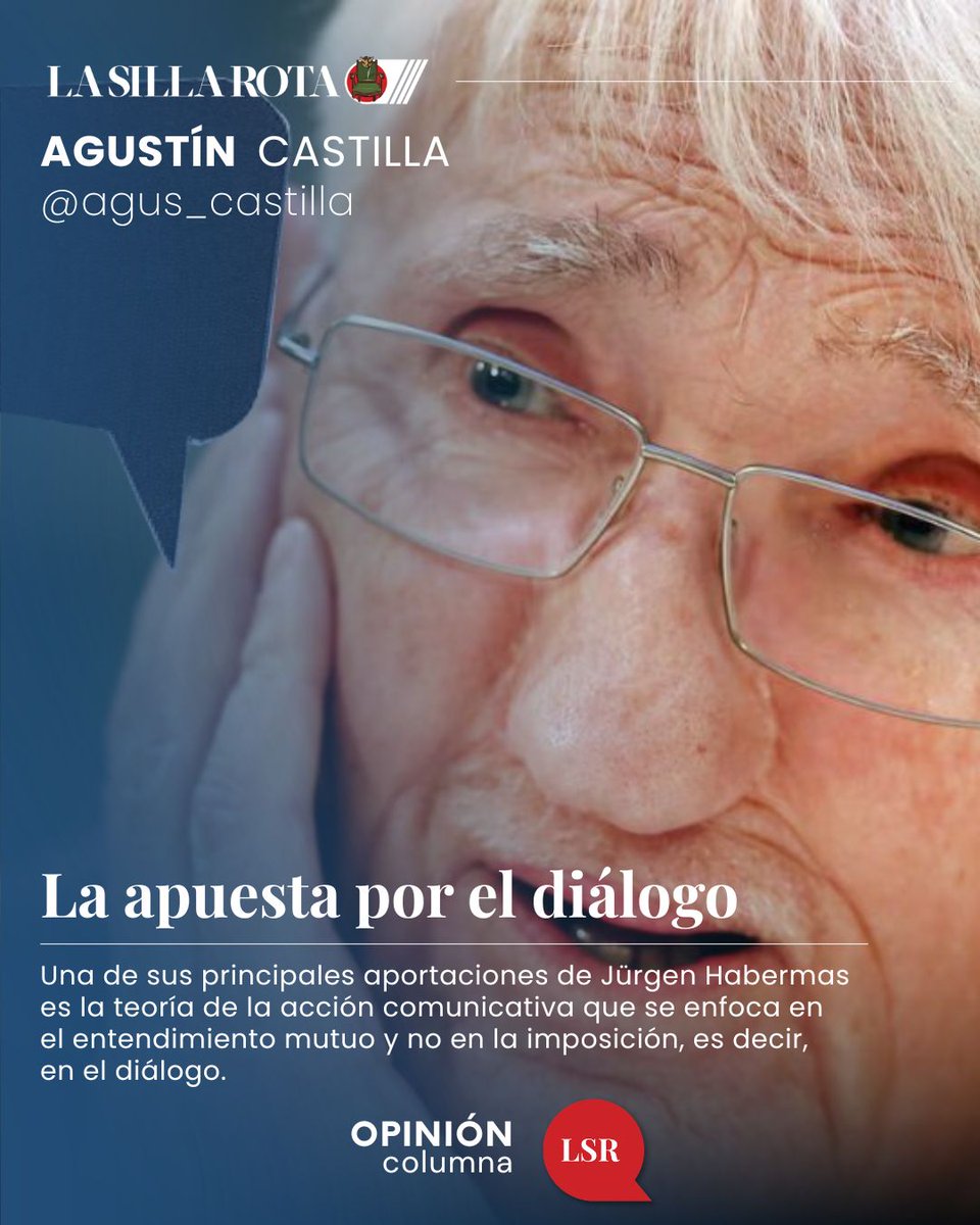 Lee la columna de Agustín Castilla “La apuesta por el diálogo”. ✍️ <a href="/agus_castilla/">Agustin Castilla</a> #OpiniónLSR lasillarota.com/opinion/column…
