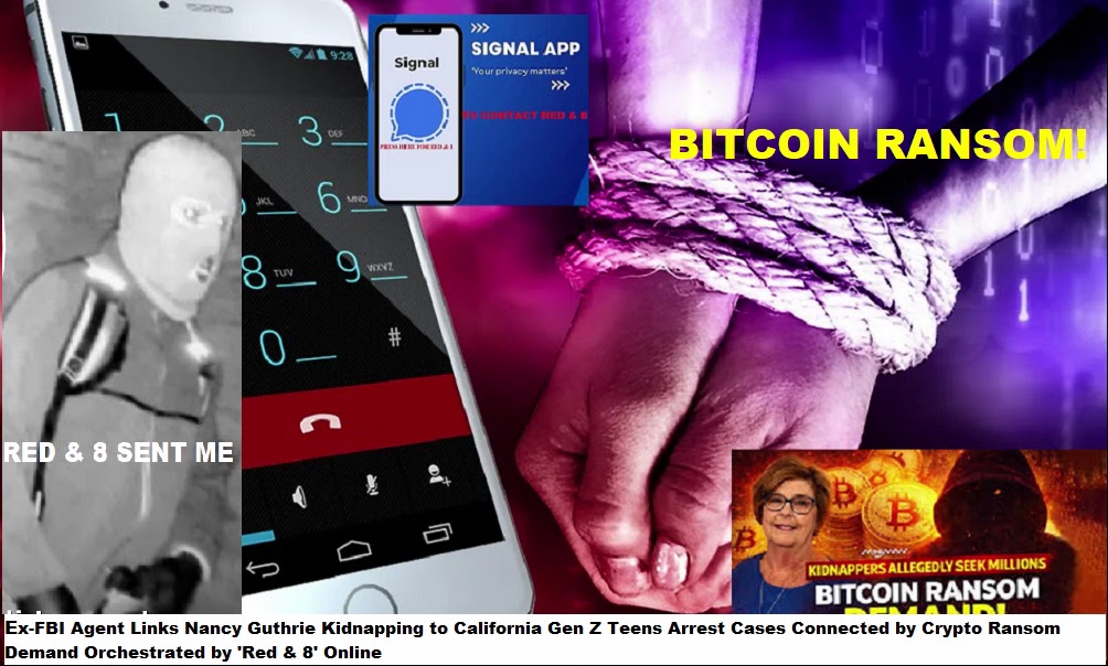 There  is an epidemic of Red Crypto-App kidnapping ransom demands orchestrated  by 'Red and 8' via the Signal app. Crypto kidnappings in 2026, a  surging threat for bitcoin holders. Cryptocurrency was once thought to  be an untouchable, anonymous financial frontier. But in 2026,