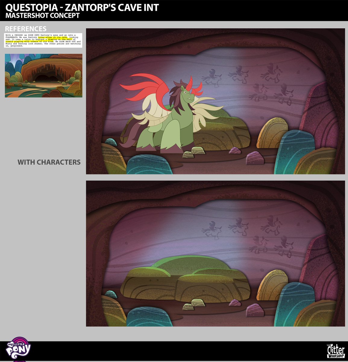 MLPG524092021's tweet photo. Concept arts of TYT episode "Buried In A Good Book" part 19.
#mylittlepony #mlpg5 #mlptellyourtale #mlptyt #zippstorm #conceptart #concept #mlpofficial #leak https://t.co/MAlm3oGDLO