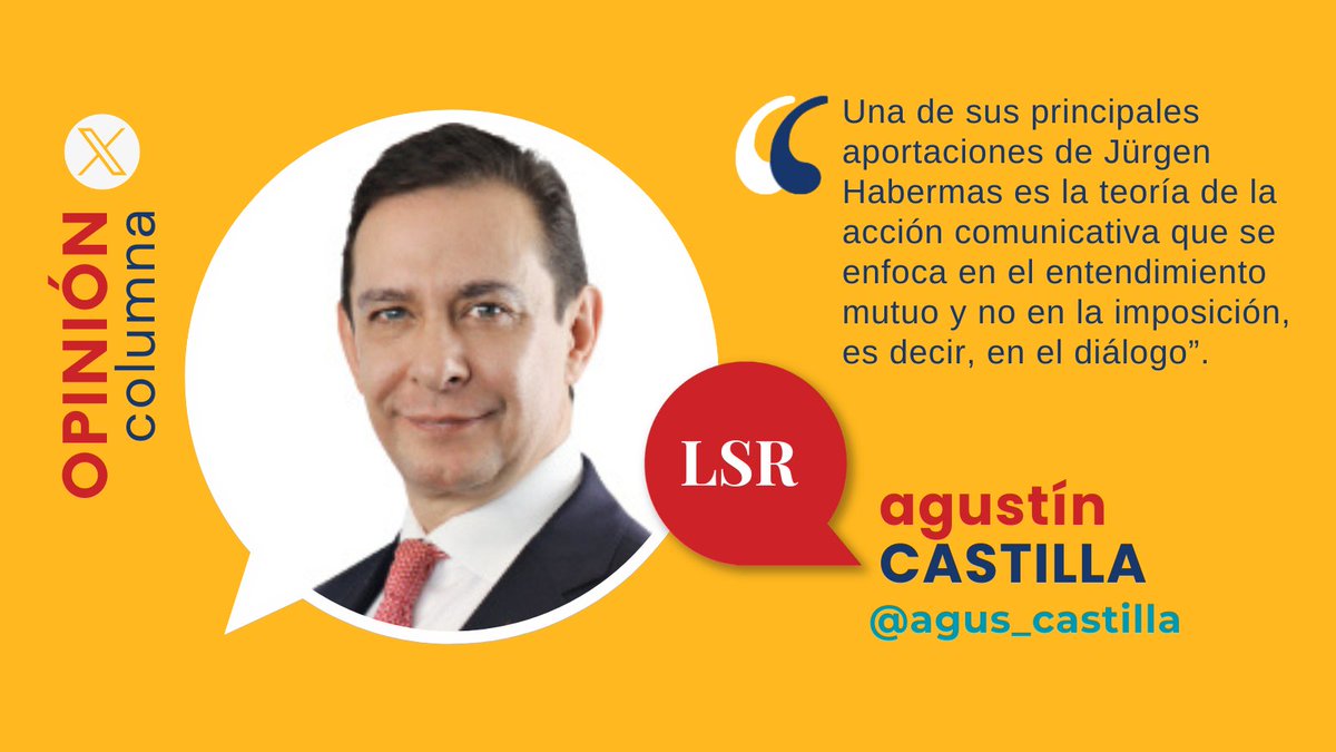 Te invitamos a leer la columna de Agustín Castilla “La apuesta por el diálogo”. ✍️ <a href="/agus_castilla/">Agustin Castilla</a> #FraseLSR #OpiniónLSR lasillarota.com/opinion/column…