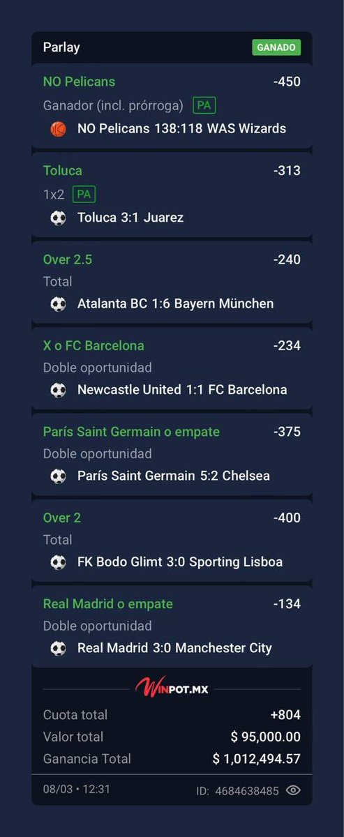 toritoapuestas's tweet photo. Van $3,900 entre todos los RT, hermanos 💸🔥
Gracias por su apoyo 🙌

Los que gusten ingresar a la Toritoneta, manden DM, hermanos 
 Premuin ⬇️⬇️
https://t.co/jq2I4ZhU5c

En la Toroneta ya ganamos 4 Bombas Millonarias: $3,900,000 pesos 🔥💰 ¡Una total locura lo de este mes!

Gracias a todos los que apoyan y a los que confían en la Toritoneta, hermanos 🙌🐂