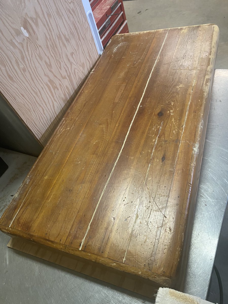 SDobrostanski's tweet photo. About 65 years ago my grandfather and uncle built my Mom a Hope chest. She still using it and today I started the restoration. https://t.co/lmVC7L1pul