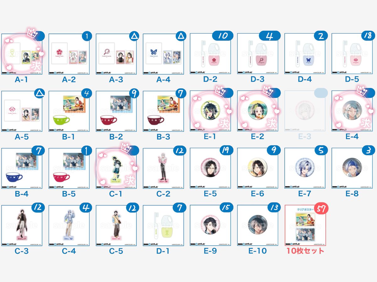suzu_hr_'s tweet photo. ❏譲渡/交換(買取)
にじさんじ DMMスクラッチ くじ
「Good morning」 スクラッチ

譲…画像
求…定価+送料>交換(C1,E2,4優先)

※1部仮約束中
※A賞、B賞、C賞はD賞⤵︎ ︎から1点〜のお迎えをお願いいたします。
※以降追加予定ございません。
※詳細ALTにて。 https://t.co/Ozc0PKDxKw
