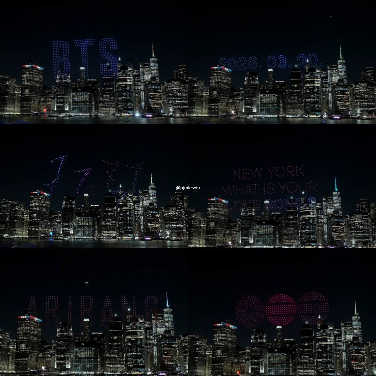 pjmIesviu's tweet photo. EL NIVEL DE PROMOCIÓN ES UNA LOCURA! Drones volando en lo alto de New York en honor a BTS y su comeback, EL MUNDO SE MUEVE POR ELLOS, todos los esperan 😭🔥

- COMENTEN 👇

BTS COMEBACK IN 1 DAY
BTS IS COMING
ARIRANG IS COMING 
ARIRANG IN 1 DAY
#BTS_ARIRANG
#1DAYFORARIRANG https://t.co/ErrjOzzCrC