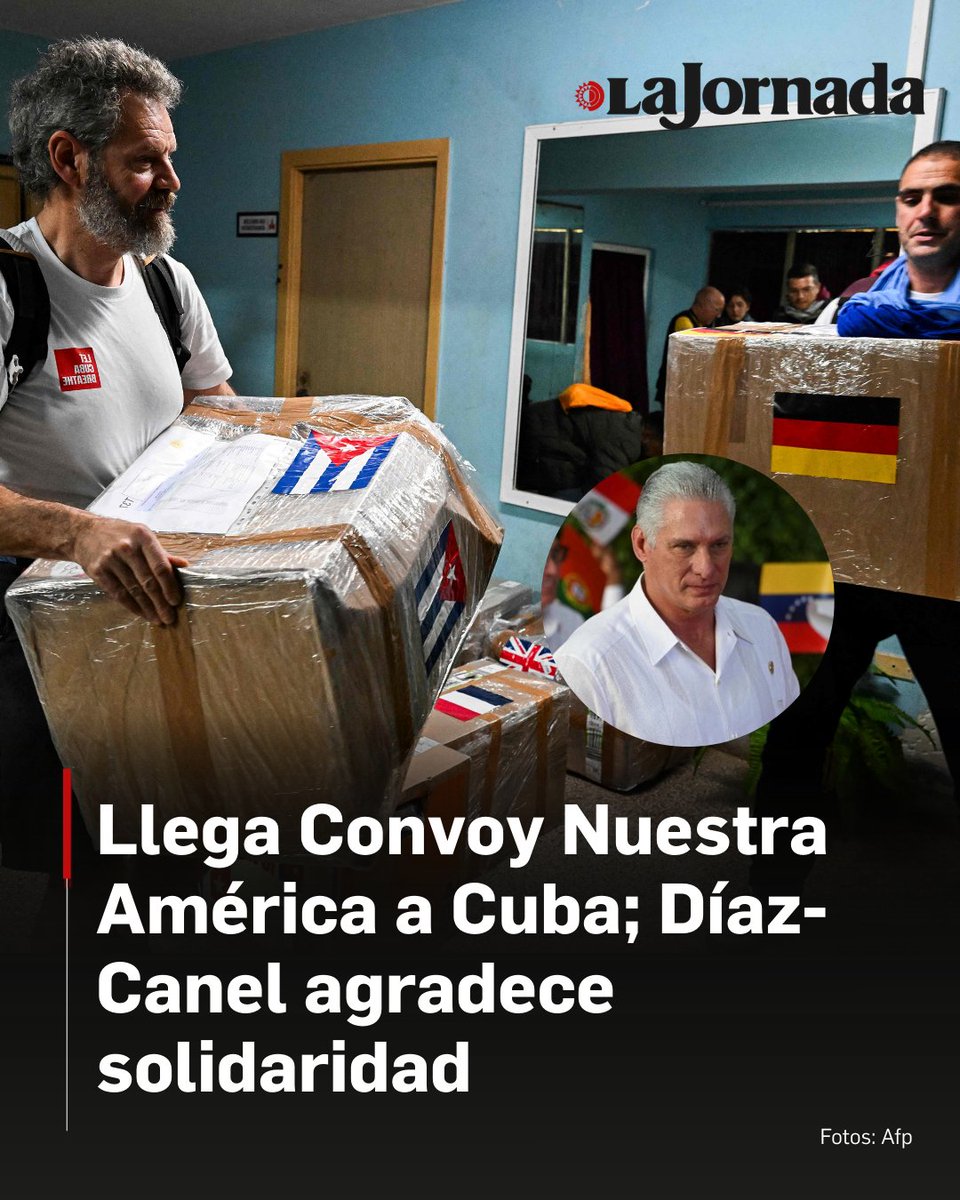 El presidente de Cuba, Miguel Díaz-Canel subrayó la relevancia de la cooperación entre pueblos, evocando la idea de que la solidaridad es un principio que trasciende fronteras.

“Bienvenida una vez más la ternura de los pueblos”, señaló, al tiempo que enfatizó que este tipo de