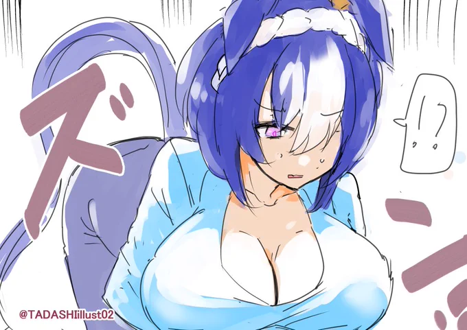 再掲載 突然巨乳化の攻撃を受けたザリオさん