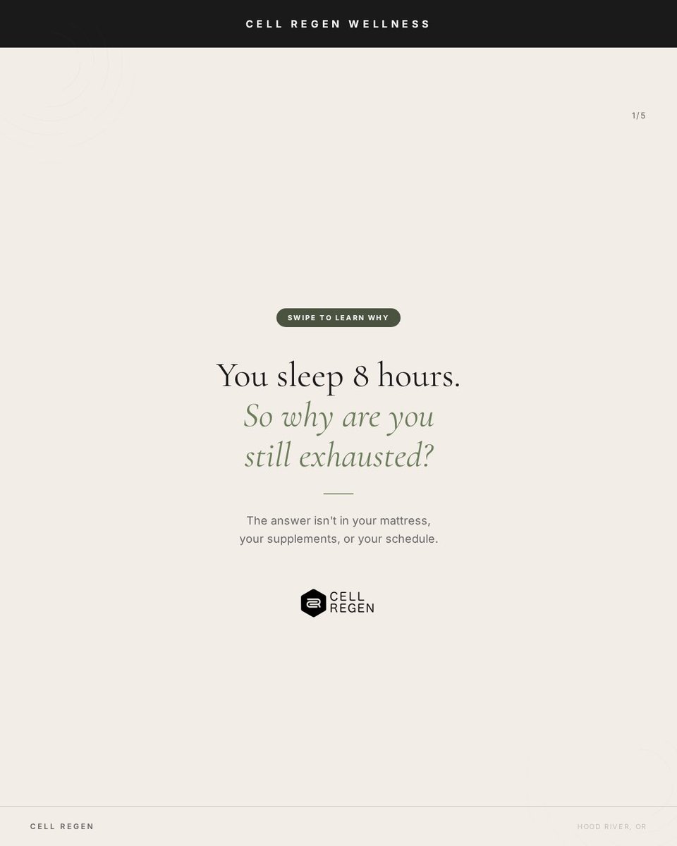 cell_regen's tweet photo. What if your fatigue isn’t what you think? You sleep 🛌 8 hours … so why are you still exhausted? 
The real answer —mitochondria is not functioning properly your health suffers. 
Your cells are talking. 
Are you listening? 👂 

#wellness #fatigue #cellregen https://t.co/lzEl1Ou0YM
