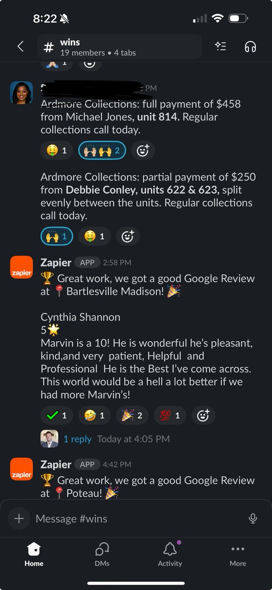 Karl_Luminus's tweet image. We have a dedicated #wins slack channel for this exact reason. Whole team can celebrate every win, no matter the size. 

Help keep us going in the knife fight!