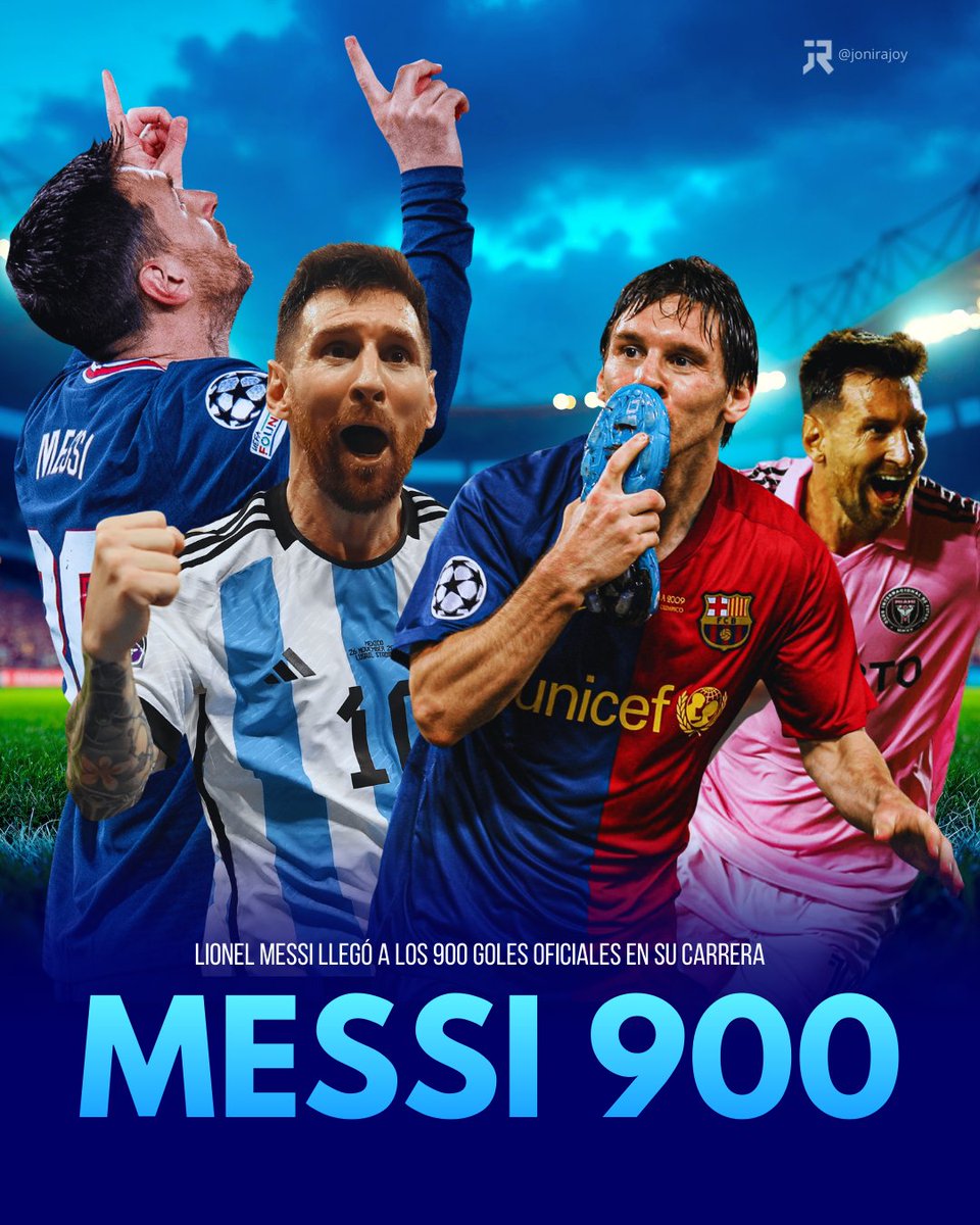 jonirajoy's tweet photo. ⚽ Leo MESSI abrió el marcador para Inter Miami ante Nashville por la CONCACAF Champions Cup, y alcanzó los 900 goles oficiales en su carrera profesional.
🇪🇸 672 en Barcelona 
🇦🇷 115 en Selección Argentina
🇺🇸 81 en Inter Miami
🇫🇷 32 en PSG
#messi #leomessi #lionelmessi https://t.co/7liY3bbUJN
