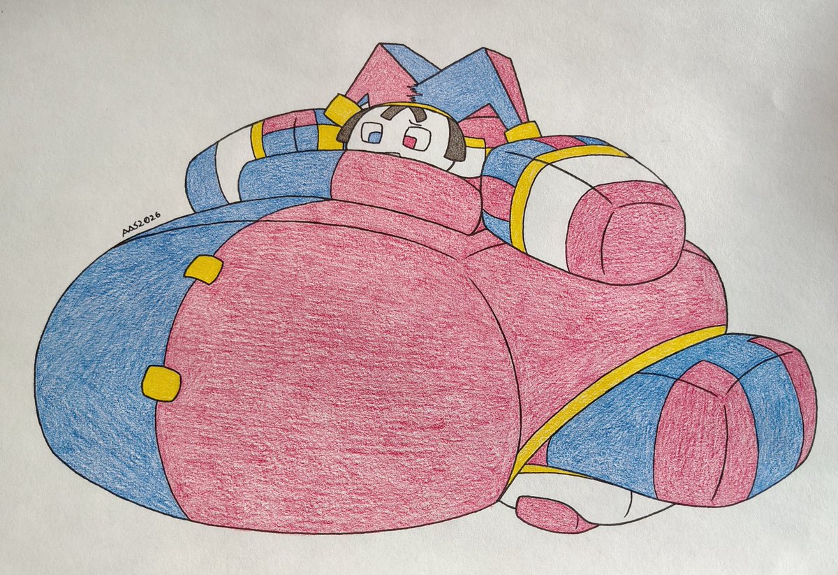 Because TADC Episode 8 and Minecraft Live premiere one day right after the other, I figured it'd be fun to draw an extra large XDDCC... But she's in Minecraft as well.