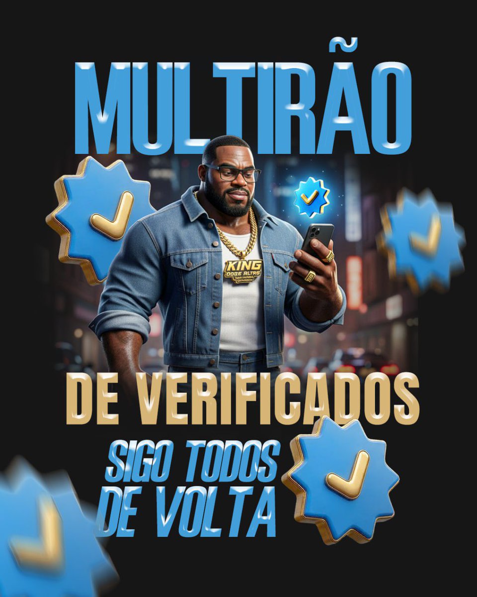 VAMOS DE ULTIMO MULTIRÃO DA NOITE GALERA.

GERAL VEM CRESCENDO JUNTO E O FOCO NÃO PODE MUDAR É UM SEGUINDO O OUTRO JUNTOS EM UM SÓ OBJETIVO.

COMENTA, SOLTA O DEDO NO RT PARA CHEGAR AO MÁXIMO DE PESSOAS.

GERAL QUE COMENTAR E SEGUIR VOU SEGUIR DE VOLTA!