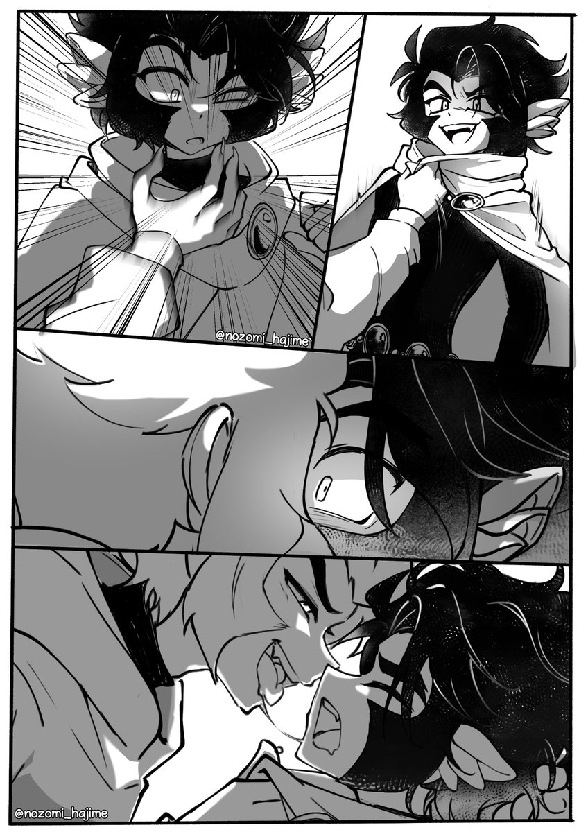 #Shadowpeach heya!
I've had this comic since September of last year, and I don't think I'll be able to finish it properly, so I'll just share it anyway.
It's set during Halloween—can you guess all the costumes?
ok? now