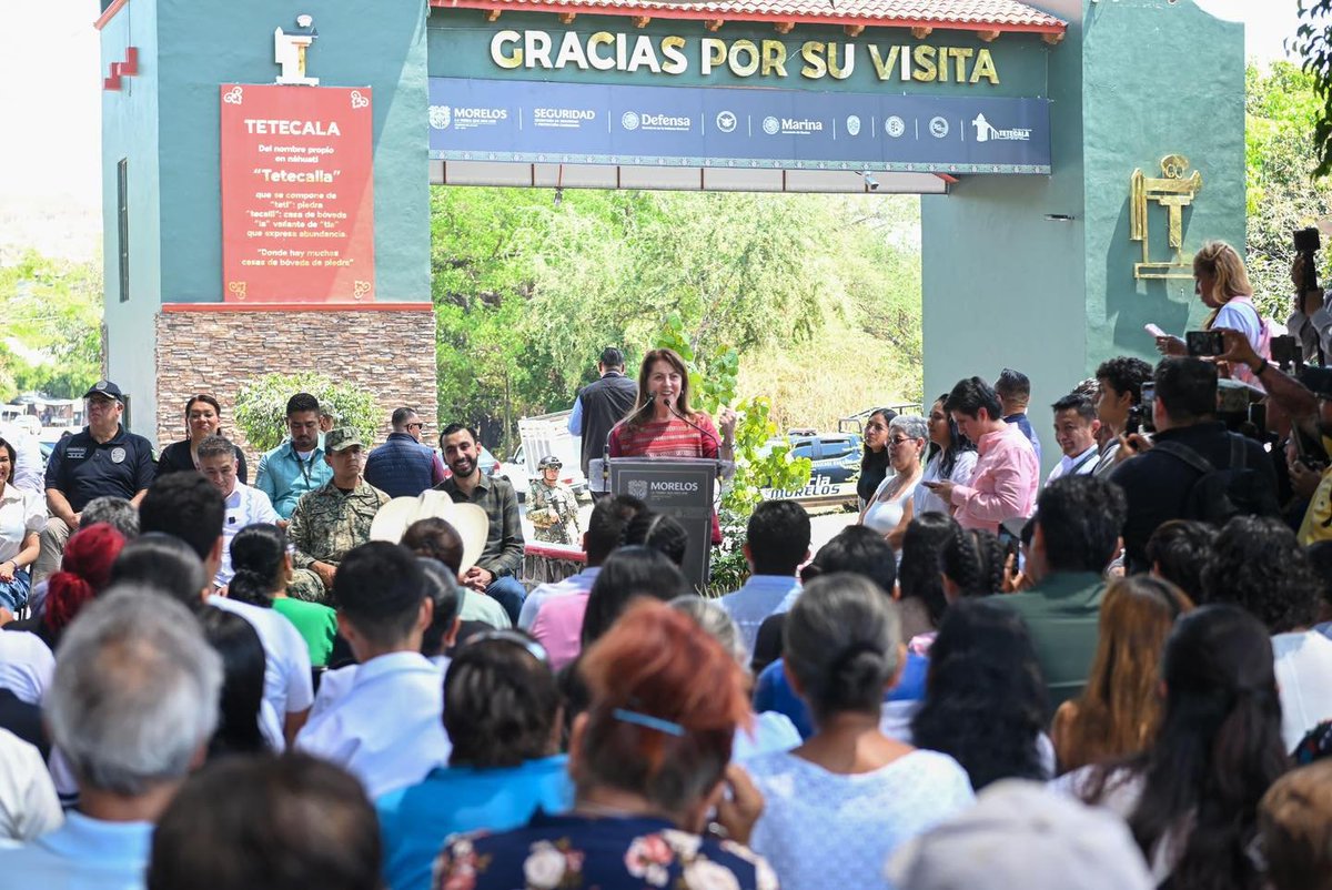 SecretariadoMor's tweet photo. Hoy se llevó a cabo la inauguración de los arcos carreteros de los municipios de Coatlán del Río y Tetecala, obras que fortalecen la identidad municipal y dan mayor seguridad. https://t.co/h6Kr2bvnHr https://t.co/vbR8D2kDUV