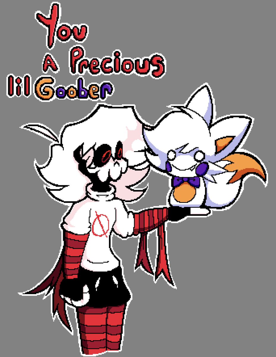 #Frickbears3

I think Frickbears3 version of Lolbit is the most iconic design in the game (Other than Vanny, Vanessa, and Toy Chica). 

It’s a peak game and the pixel art goes unbelievably hard!!! 

Props to everyone who made it, you made a Fricken masterpiece.