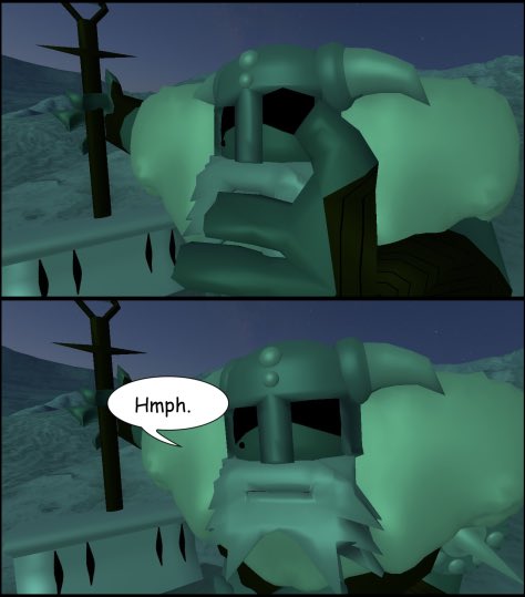 KnowltonSpenser's tweet photo. Well Scott has been getting BLASTED all day, thought I’d at least make one to lighten the pain by letting him get some reflection alone up north with an equally isolated old knight.
Made in gmod as if I tried to draw this the meme would probably be dead by then lol. https://t.co/l9i6YJW4bd