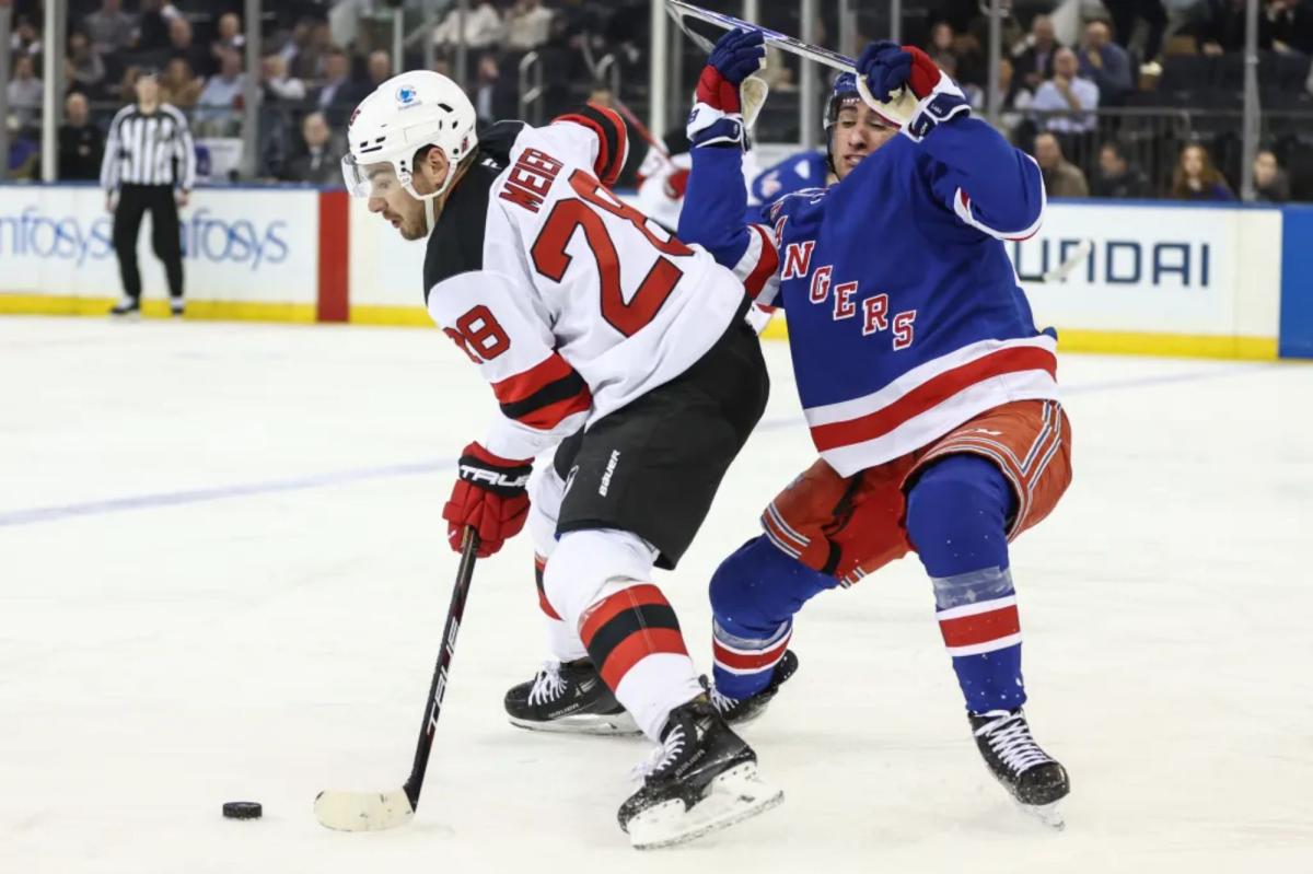 nypost's tweet photo. Noah Laba exits early with lower-body injury in Rangers concern https://t.co/erUfJA4UEM https://t.co/ckgwu60UXO