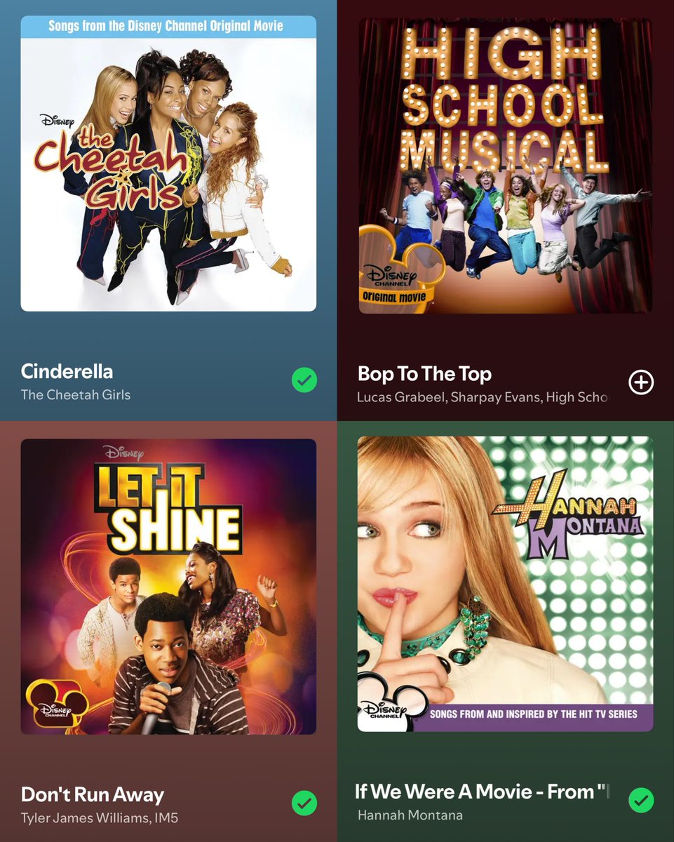 everybody is talking about mount rushmore disney channel actors, but what about songs?!