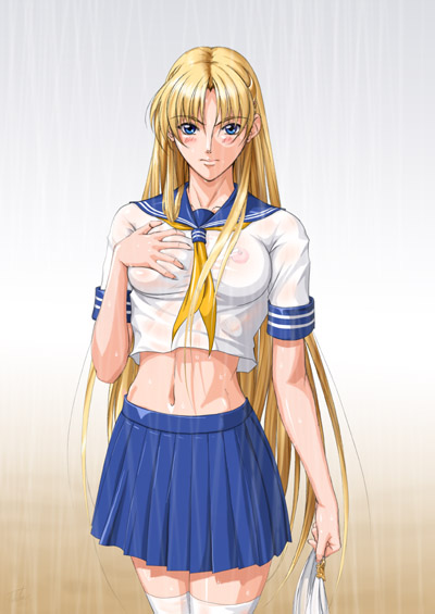 #このタグを見た人は制服美少女を貼って
昔描いた関羽さんとその関羽さんの服を脱衣で着せたシャロンちゃん。
別のキャラに別のキャラの服を着せるのも案外新鮮ですね。🧐
ちなみにTakatanさんはブレザー派です。😅 