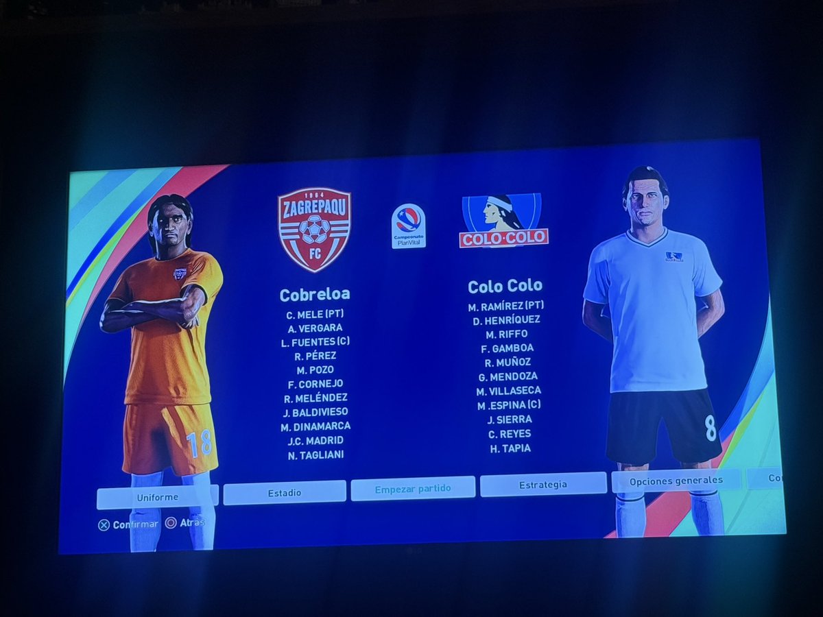 ligachilena2001's tweet photo. - aun falta importar escudos y camisetas.
- los jugadores cuentan con su callname, apariencia y stats al detalle (no se puede importar caras)
- una contra que detecté es que las mini caras en formaciones no se pueden modificar. https://t.co/24ryalhJhH