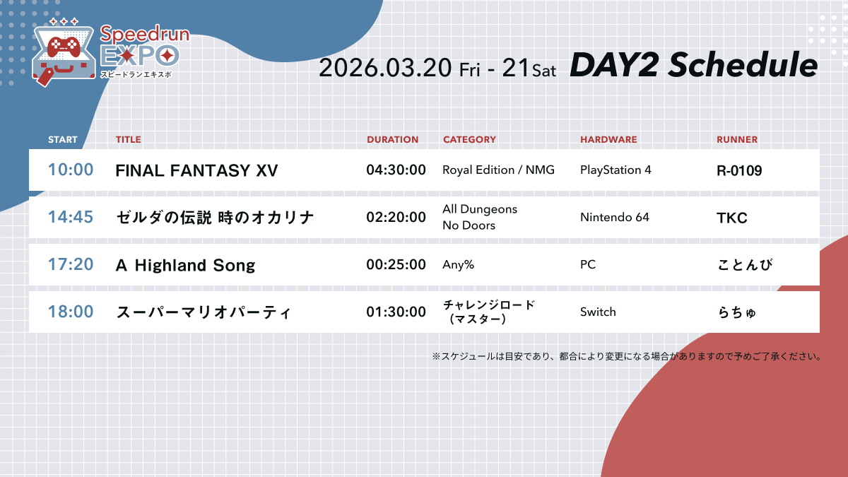 Speedrun EXPO tweet media