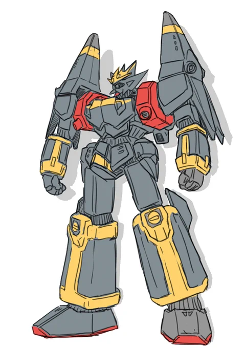 これは以前描いた俺イデオン 各メカと色付け絵
