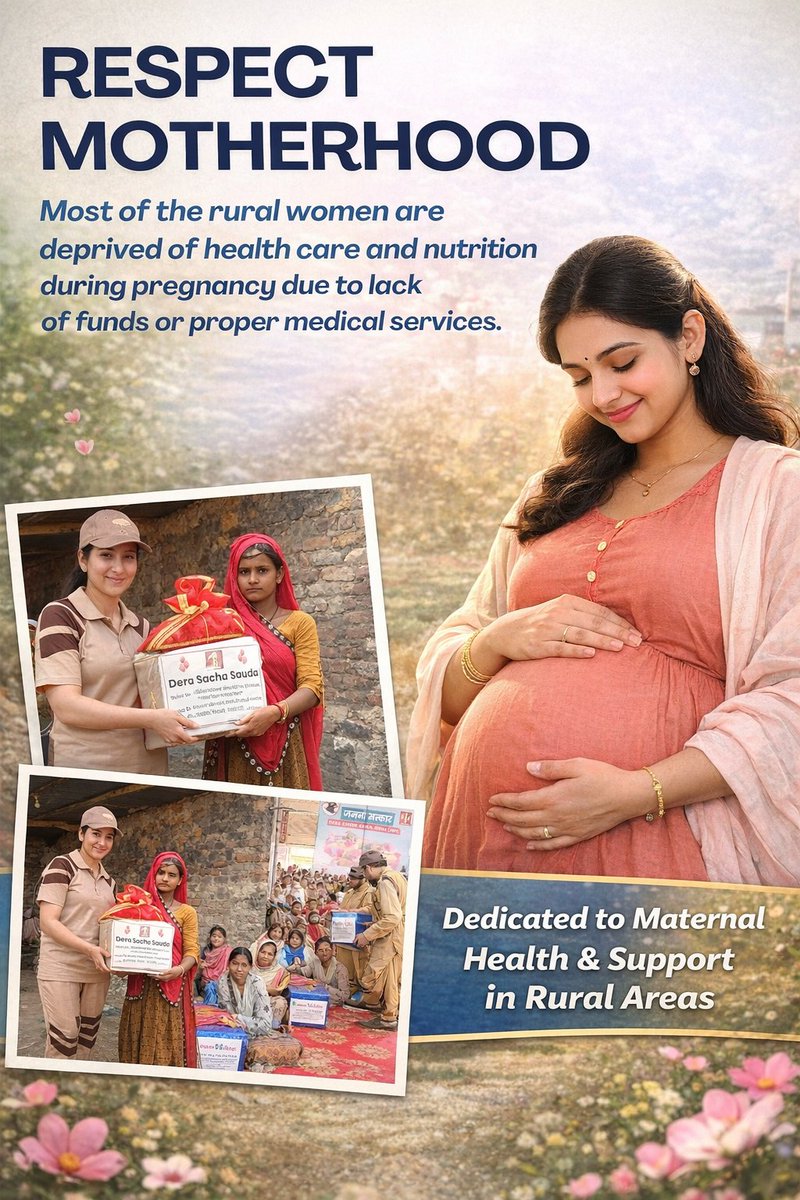 InsanKmr's tweet image. गर्भावस्था में हर छोटी सावधानी एक बड़े भविष्य की नींव रखती है।
स्वस्थ खान-पान और नियमित जांच माँ और बच्चे दोनों के लिए जरूरी है। Saint Gurmeet Ram Rahim Singh Ji Insan की प्रेरणा से अपनाएं ।
#नवरात्रि
 #Thuesday 
#जय_माता_दी
#HealthyPregnancy