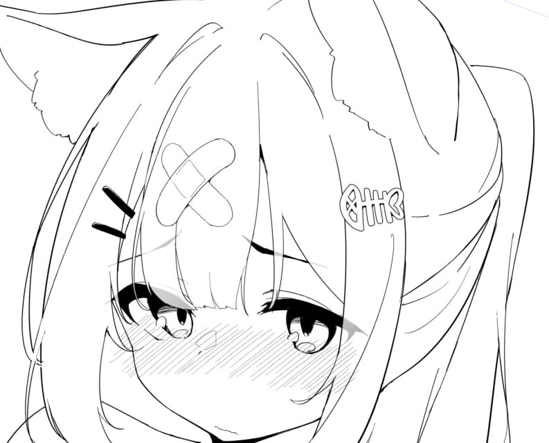 ポニテかいてる 