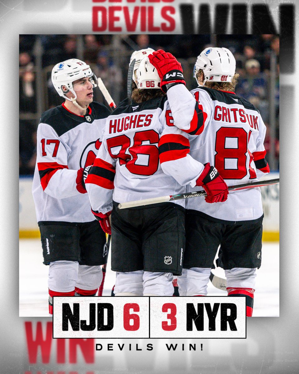 NJDevils's tweet photo. Came to their barn and put up a touchdown.