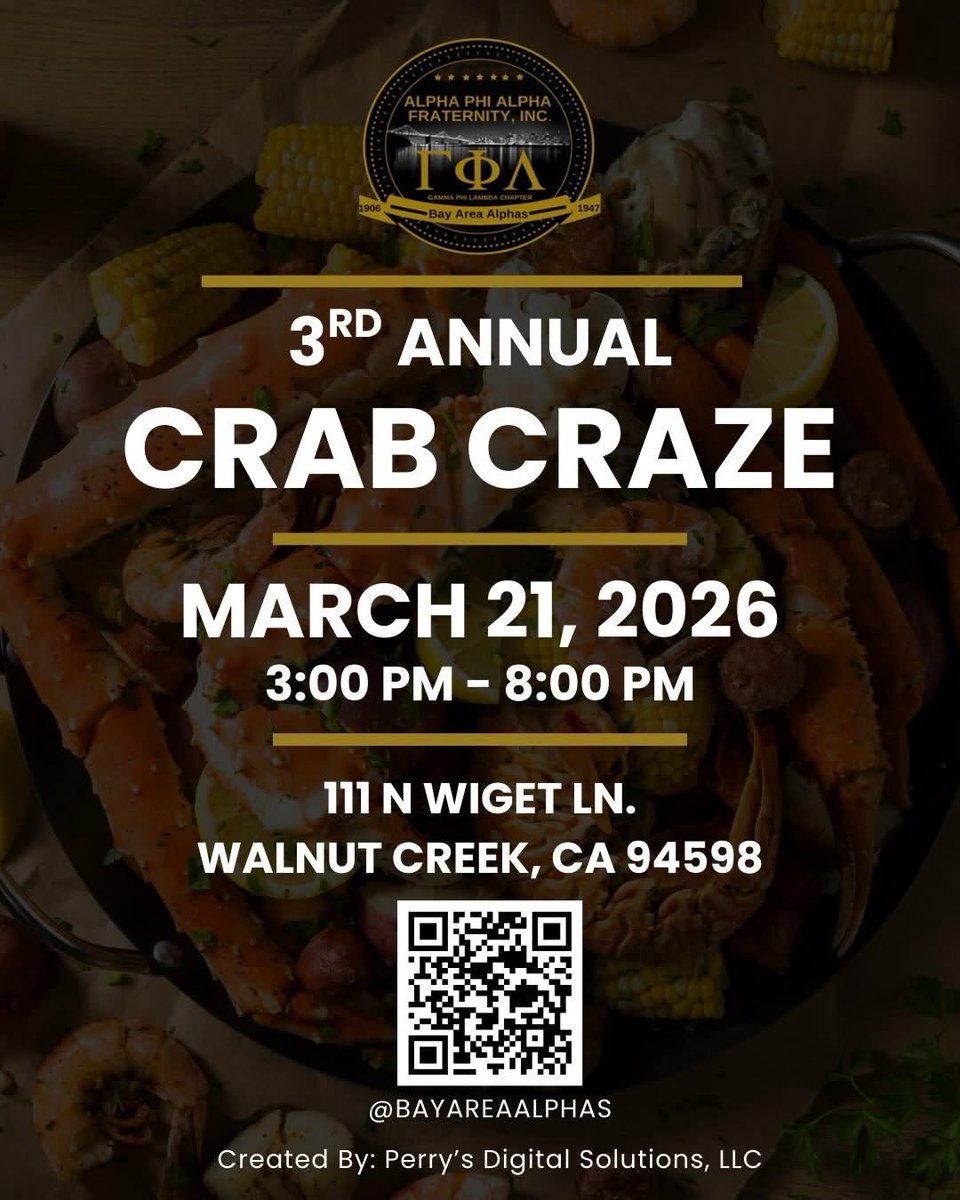 psdigitsolution's tweet photo. Shoutout to the Gamma Phi Lambda Chapter of Alpha Phi Alpha for letting us design their Crab Craze flyers! 🦀 We cooked up some bold visuals to make their event pop. Need a flyer that fits your vibe? Let's create something awesome! #AlphaPhiAlpha #bayareaalphas #GraphicDesign https://t.co/VqBZOxLqZE