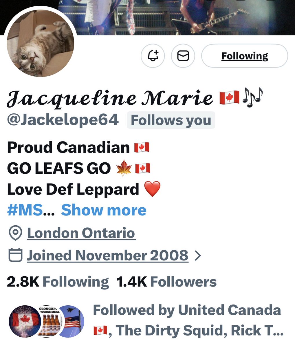 Turquoise__Cat's tweet image. Resisters please follow @Jackelope64!  

Proud Canadian 🇨🇦 | GO LEAFS GO 🍁 | Love Def Leppard ❤️ | #MSSucks #TrumpCrimeFamily #LockThemUp | No DMs  

Anti-Trump, pro-justice fighter calling out the crime family &amp;amp; more. 

Join the resistance!  

🐾Follow 💙Like 🚀Repost