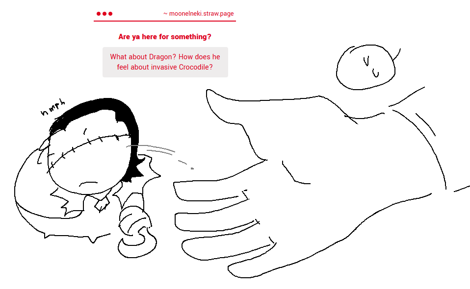 Dragon tries to be nice to invasive Crocodiles but each one seems to be very stubborn