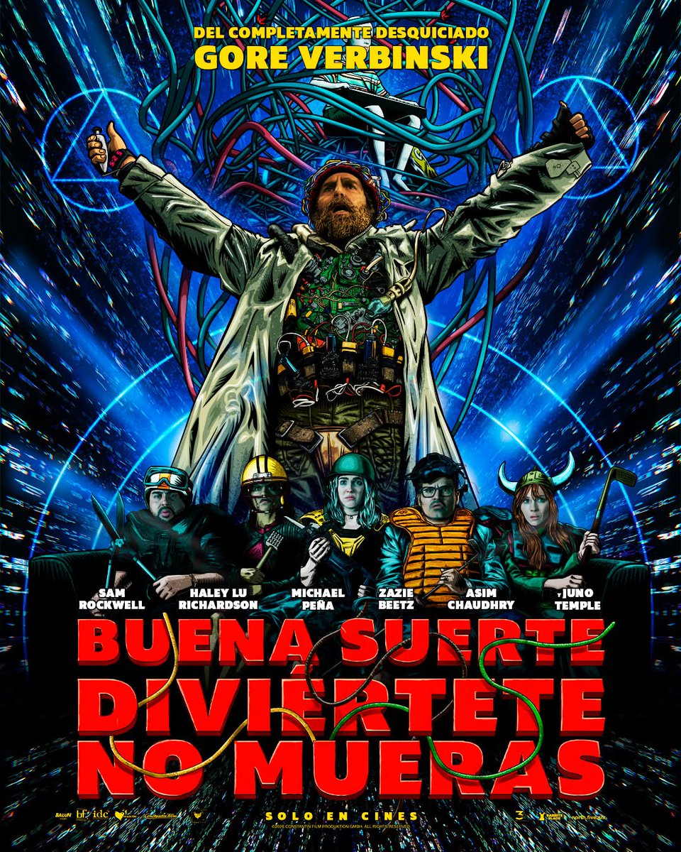La revolución está aquí. ¿Te unirás al hombre del futuro? 🤯

💀 ✨ Buena Suerte, Diviértete, No Mueras, llegará el 9 de abril, a Cinemark. 🍿🤩 #BalunFilms #BuenaSuerteDiviérteteNoMueras