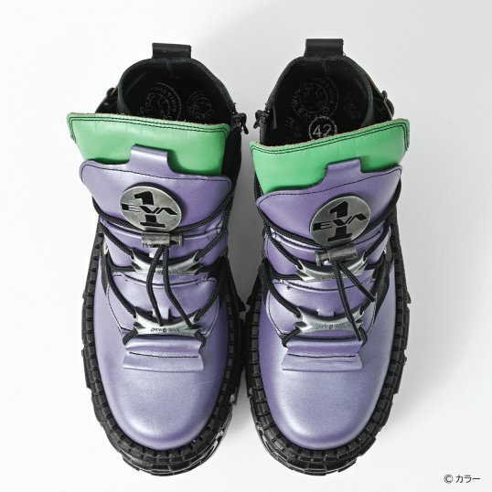 QOOZA_laforet's tweet image. EVANGELION x NEW ROCK [初号機]

Q0111　￥72,600

EVANGELION × NEW ROCKコラボアイテムがQOOZAで発売！エヴァンゲリオン初号機をイメージしたデザイン。パープル×グリーンのカラーリングが映え、メタルパーツが機体の力強さを演出。

qooza.jp/products/detai…

#QOOZA #NEWROCK