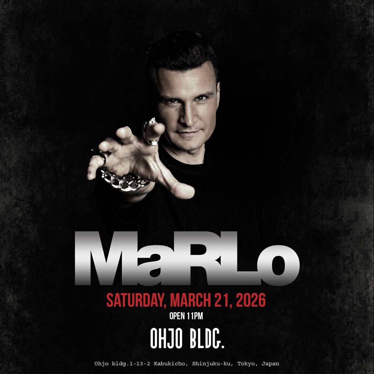 iflyertv's tweet image. 今週末開催🔥
世界のトランスシーンを代表するトップアーティスト Marlo が3月21日 (土)、新宿・歌舞伎町の王城ビル (OHJO) に登場！

#iFLYER #EDM #trance #イベント情報 #東京 #新宿 #DJ #dancemusic #nightclub

チケット販売中🎟️
iflyer.tv/event/359008/