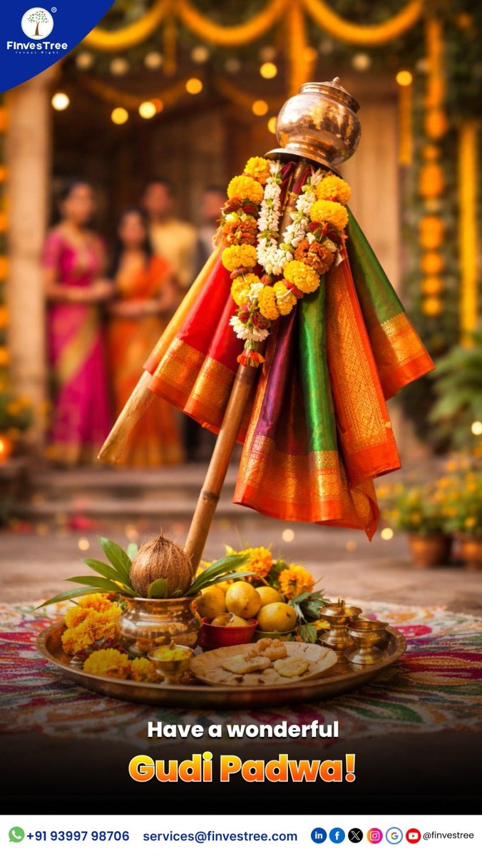 merarukh's tweet photo. Celebrate the vibrant spirit of Gudi Padwa with joy, new beginnings, and positivity. May this auspicious festival bring prosperity, success, and happiness to your life. 

#GudiPadwa #IndianFestivals #NewBeginnings #FestiveVibes #CelebrateCulture #FInvesTree https://t.co/tJ1kZiwgVZ
