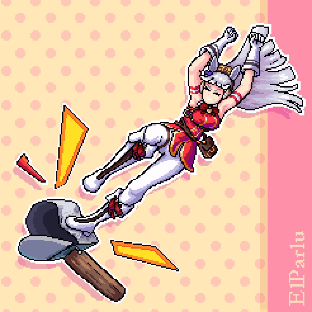 ElParlu's tweet photo. Gold Ship - Umamusume

Commission (2/5) for IgelStrange on IG

#goldship #umamusumegoldship #umamusume #umamusumefanart #umamusumeprettyderby #fanart #pixelart #VGencode https://t.co/btN0t9C46Z