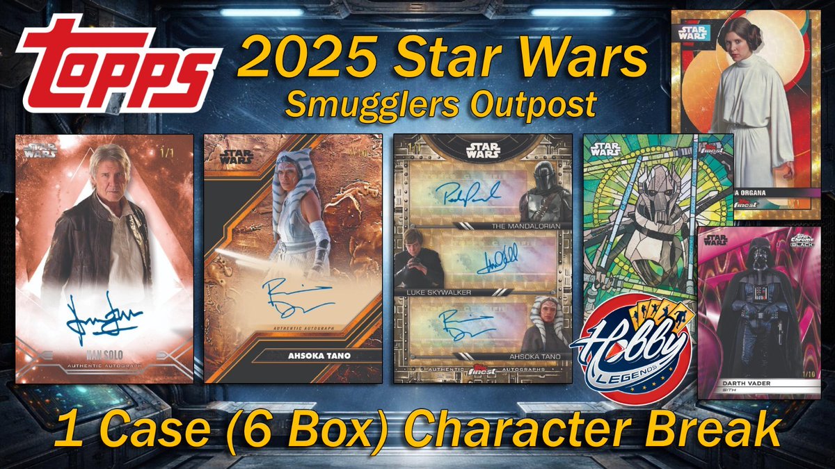 Yoda 2025  Smugglers Outpost 1 Case (6 Box) Break#1  
🔗 ebay.com/itm/1682312459…  
 #ad
