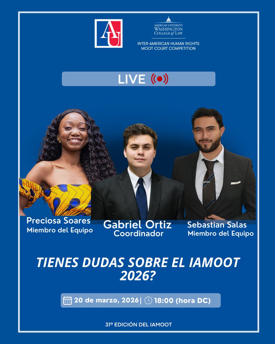Inter-American Moot Court Competition (IAMOOT) tweet media